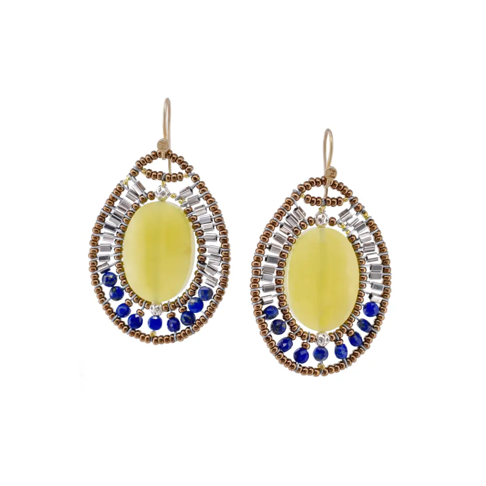 Ziio orecchini ARKANIS Ovale Vesuvianite