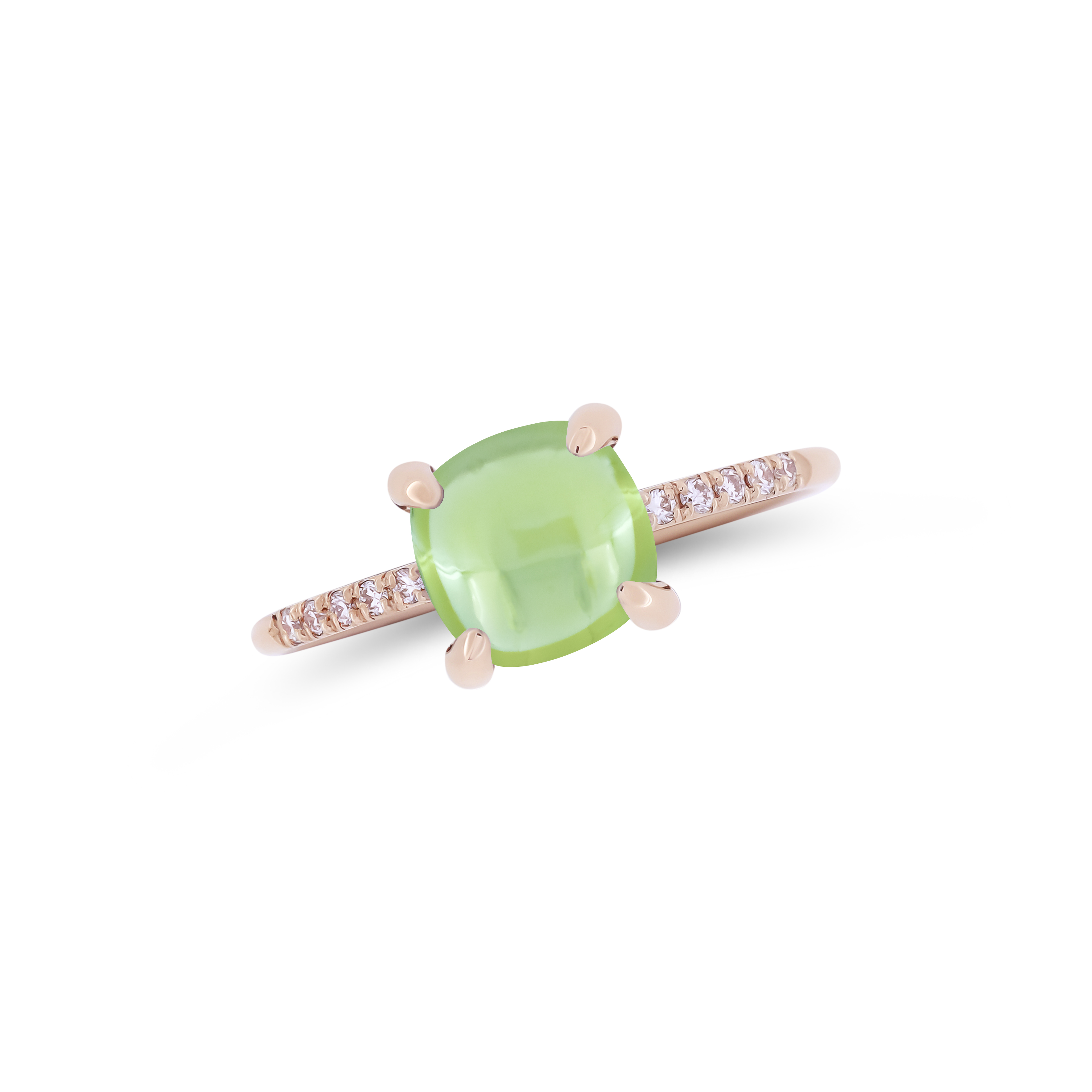 Ring Fiore Candy Peridot und Diamanten