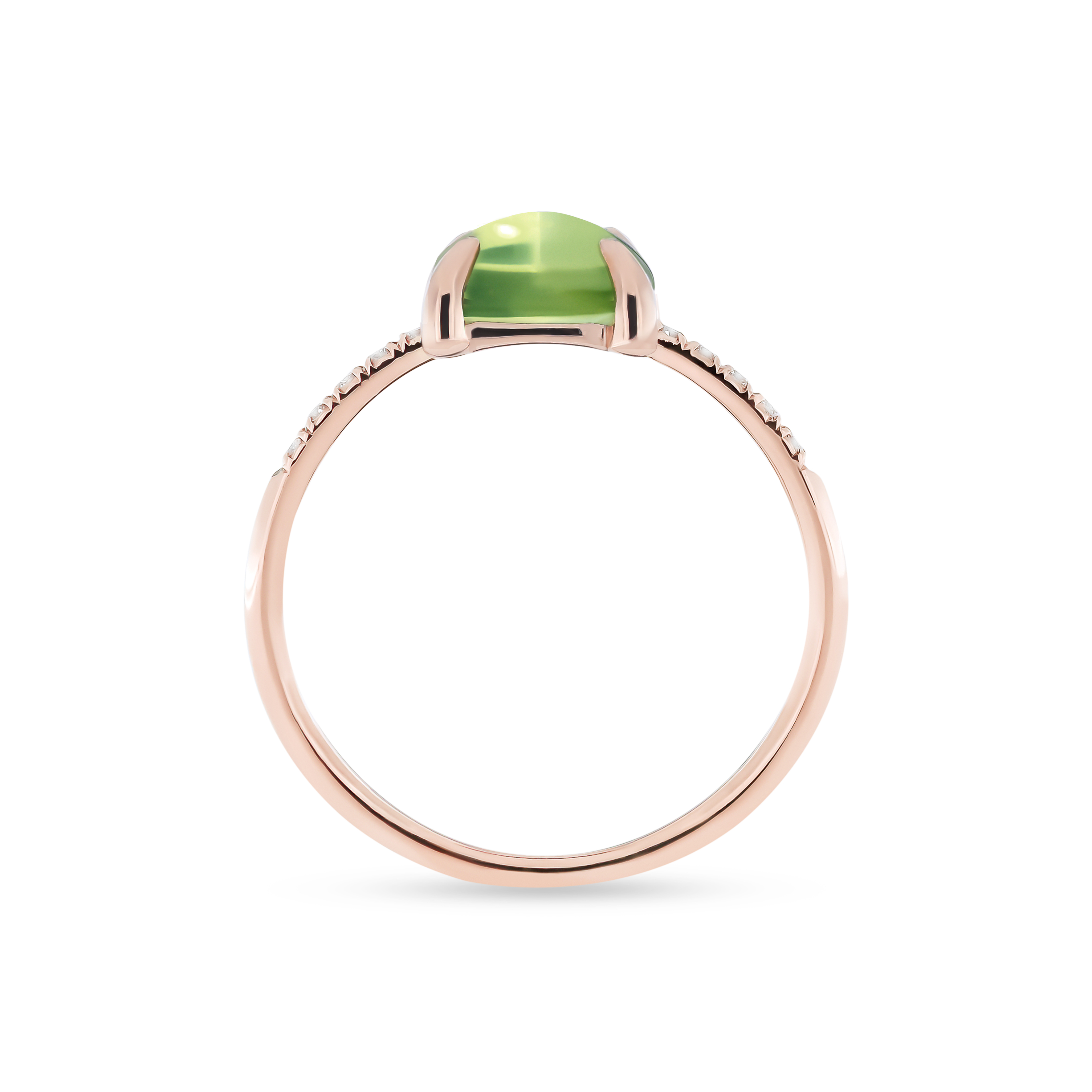 Ring Fiore Candy Peridot und Diamanten