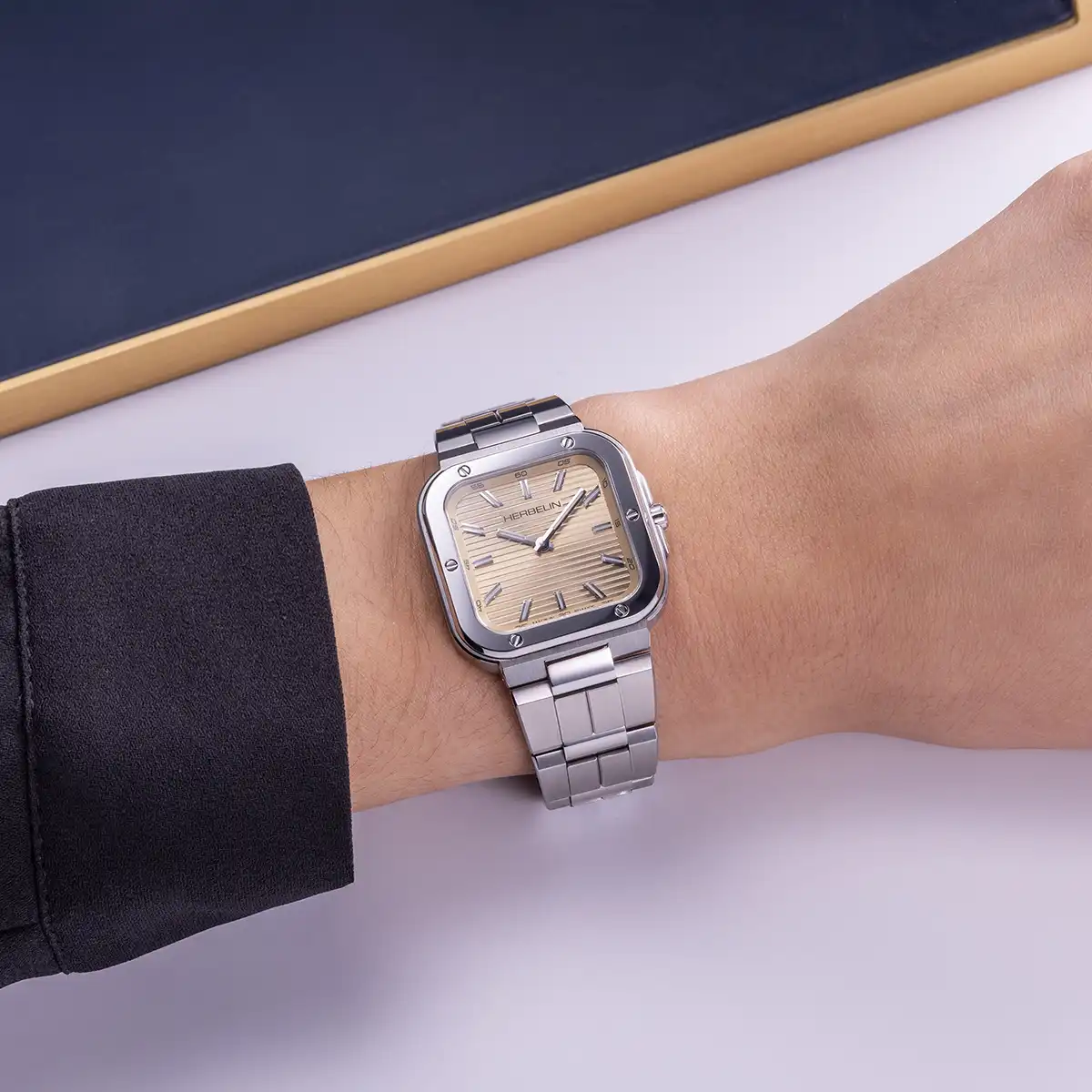 Orologio Herbelin CAP CAMARAT Square champagne 