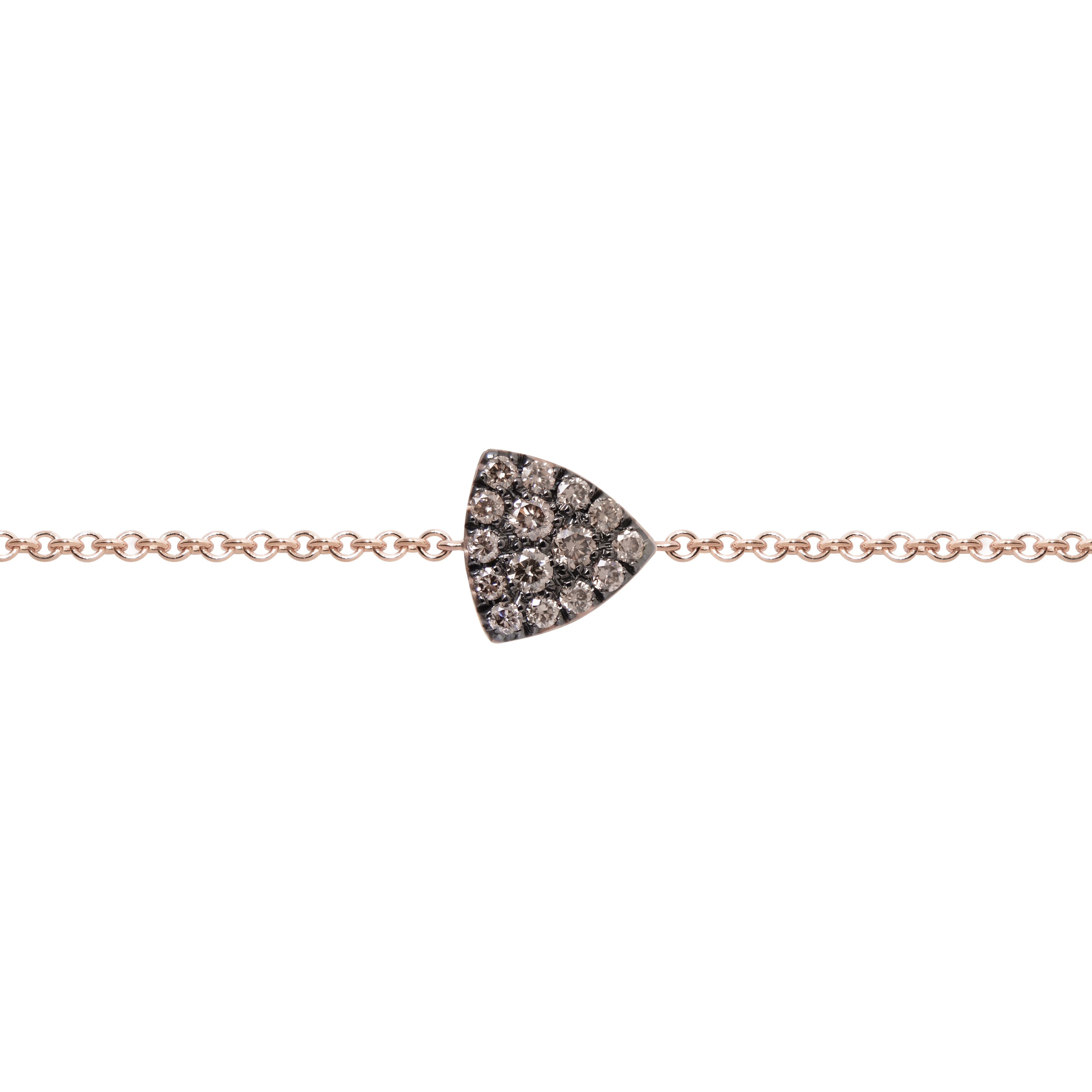Bracciale Fiore Magnolia con diamanti marroni 