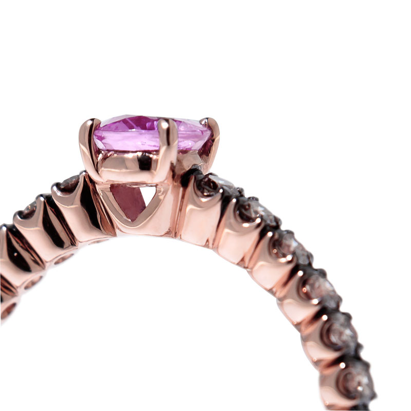 Ring Fiore Archetti rosa Saphir 