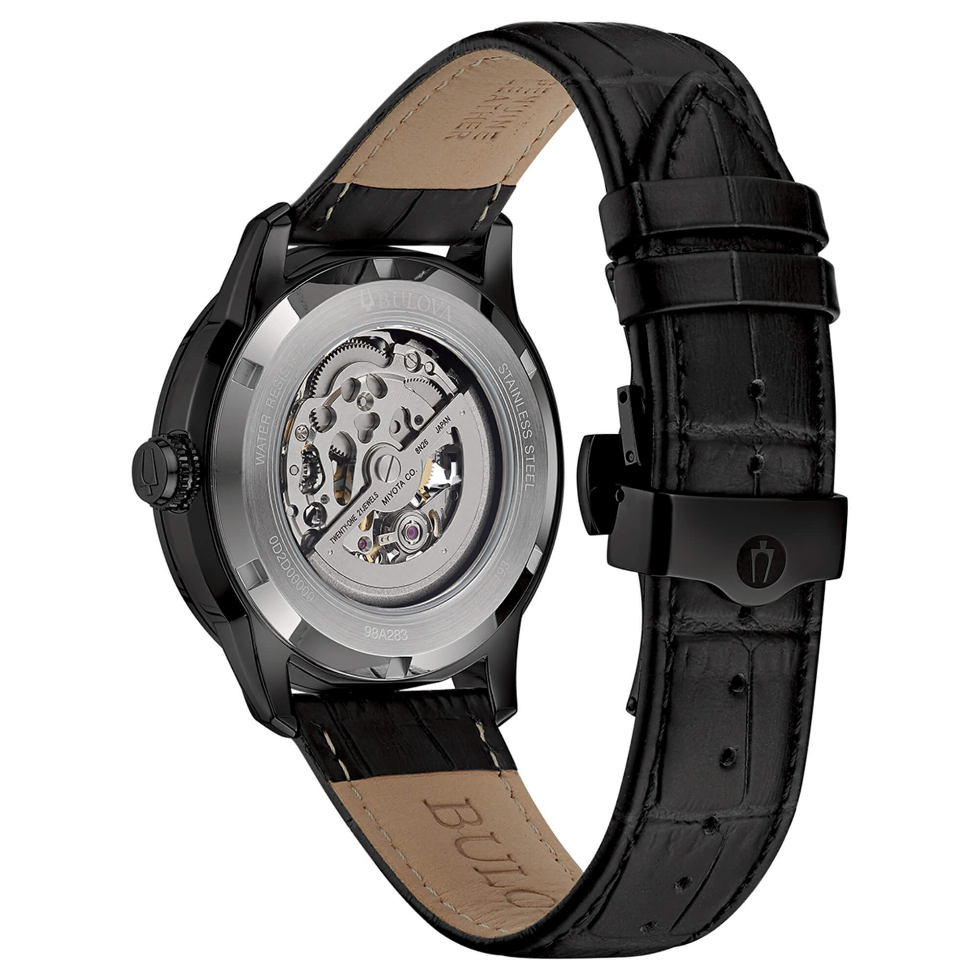 Bulova Sutton Skeleton Automatic black