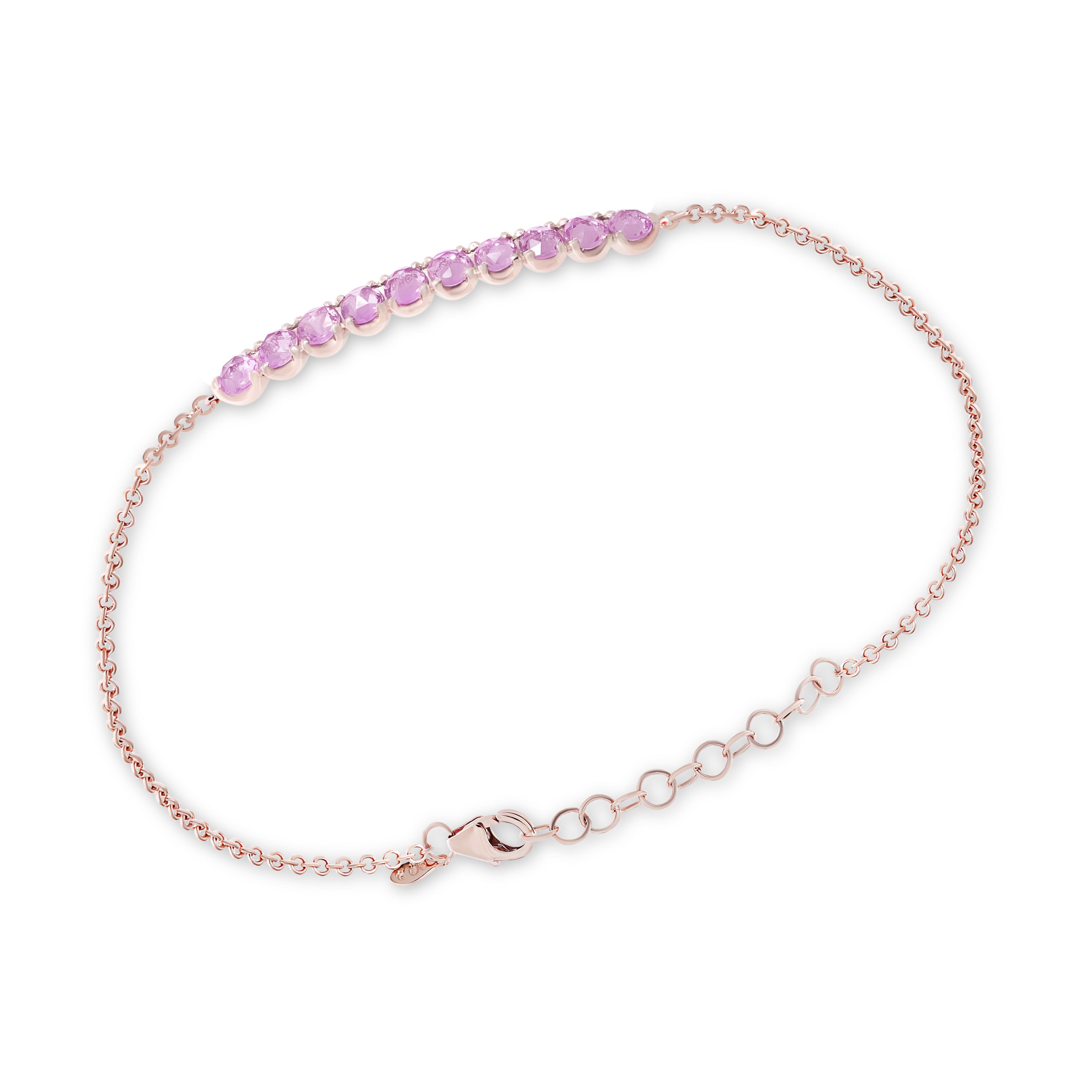 Armband Fiore Archetti mit Saphire in rosa 