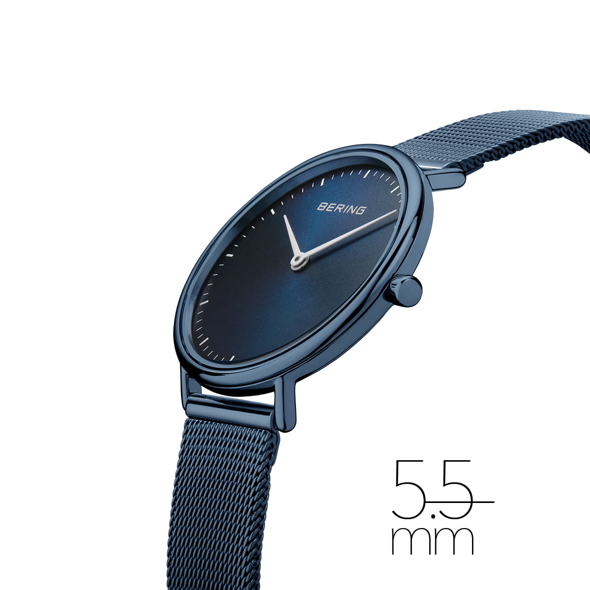 Bering Uhr Ultra Slim tiefblau 