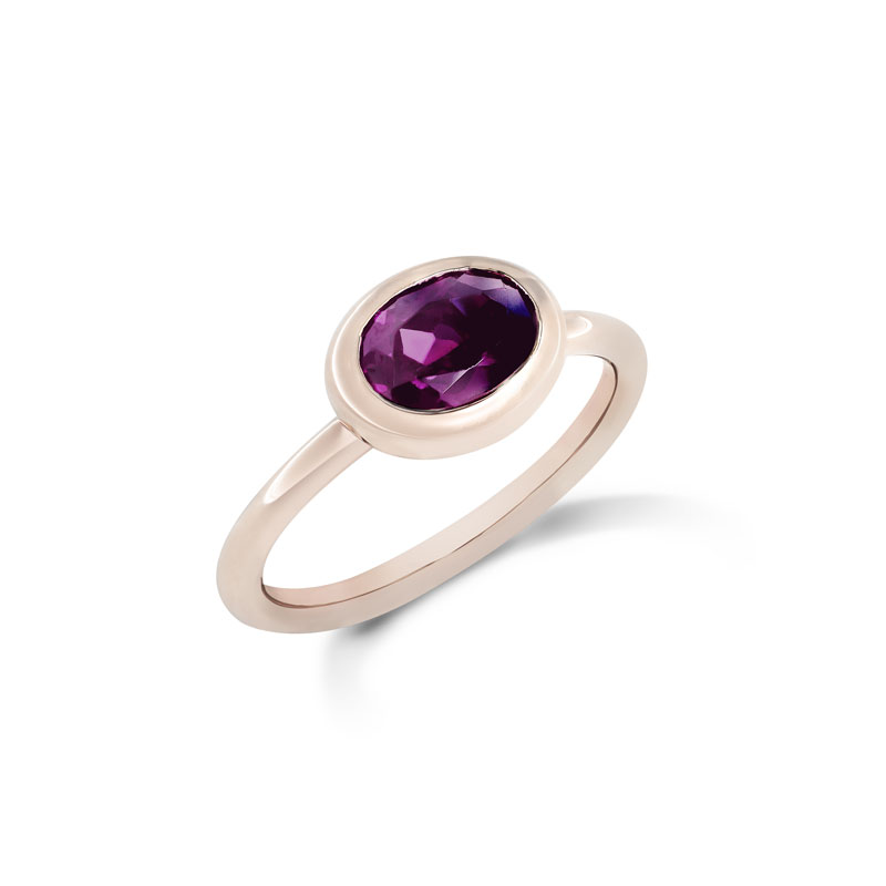 Ring Fiore Archetti rosa Saphir 