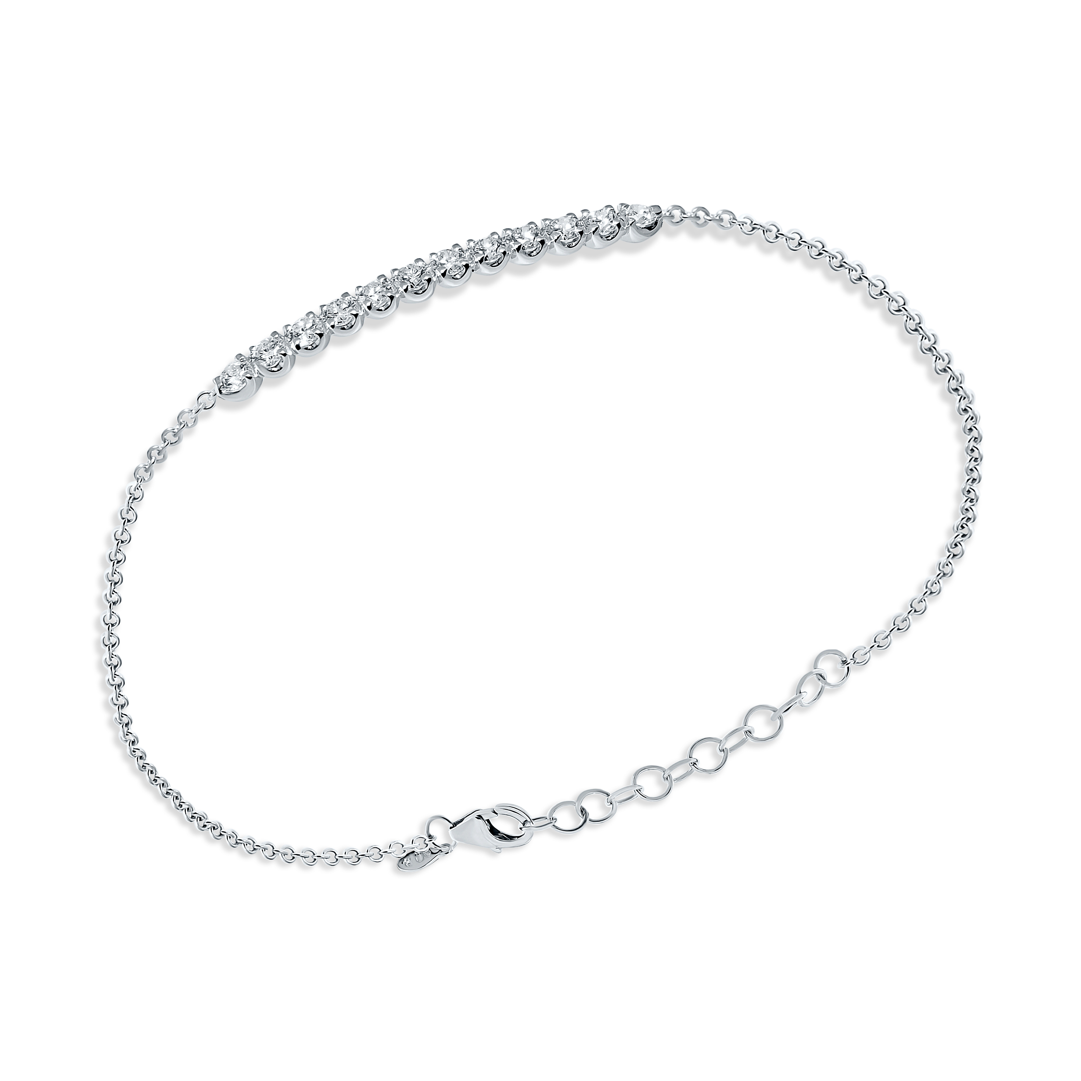 Bracciale Fiore Archetti con diamanti in oro bianco 