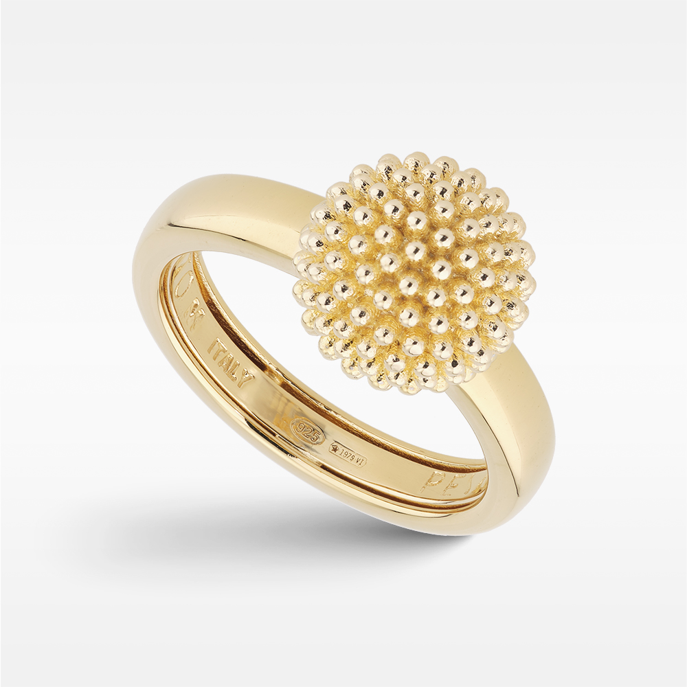 Anello Pesavento Pixel giallo lucido