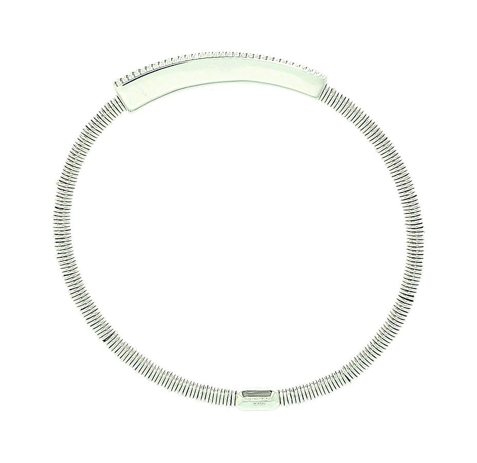 Bracciale annellini Pesavento Pixel rodio lucido 