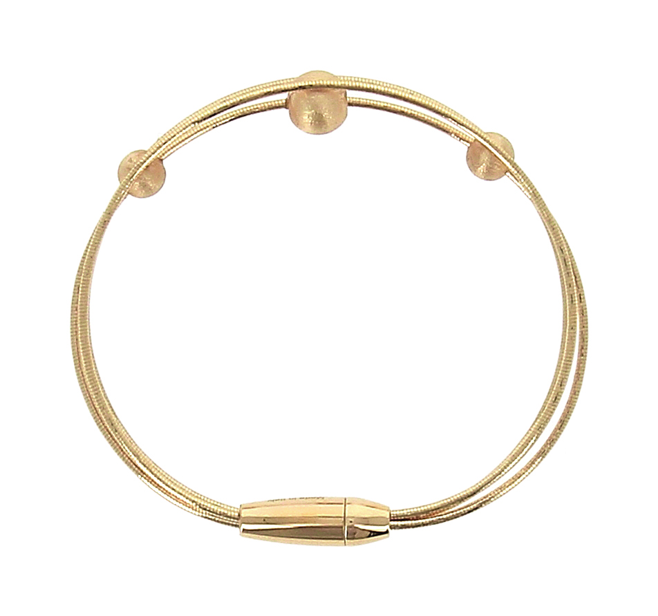Bracciale in argento a tre fili con bowl Pesavento DNA Spring 
