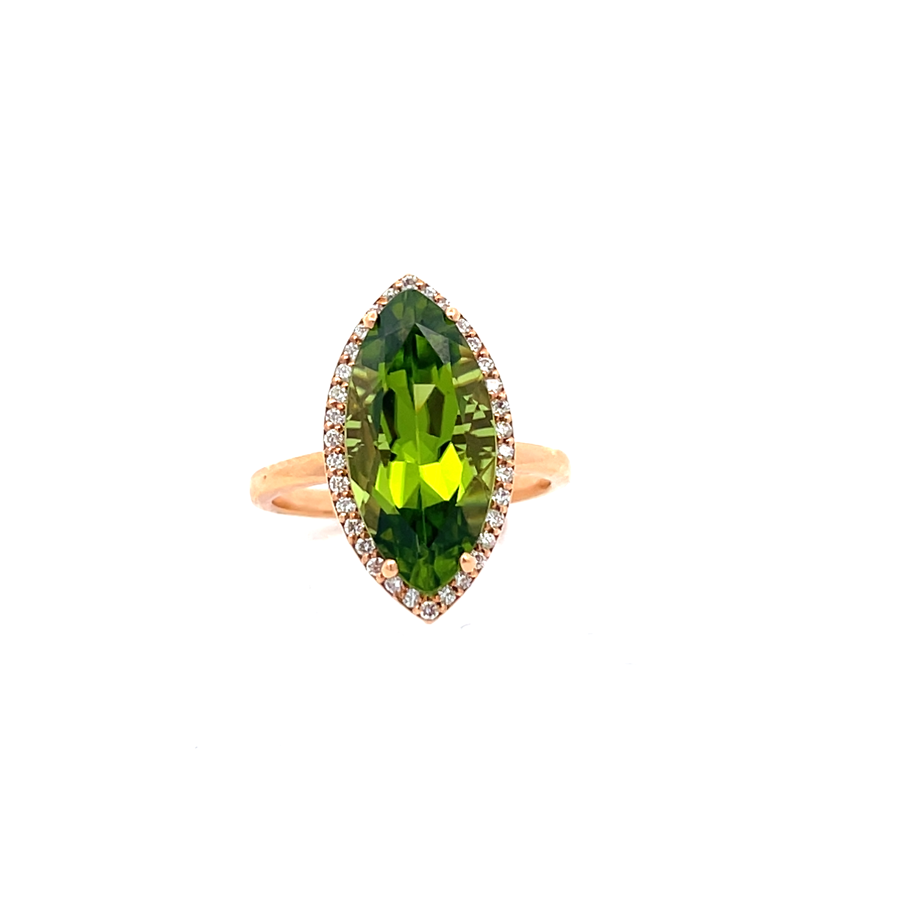 Ring Peridot und Diamanten Ticchi Gioielli  