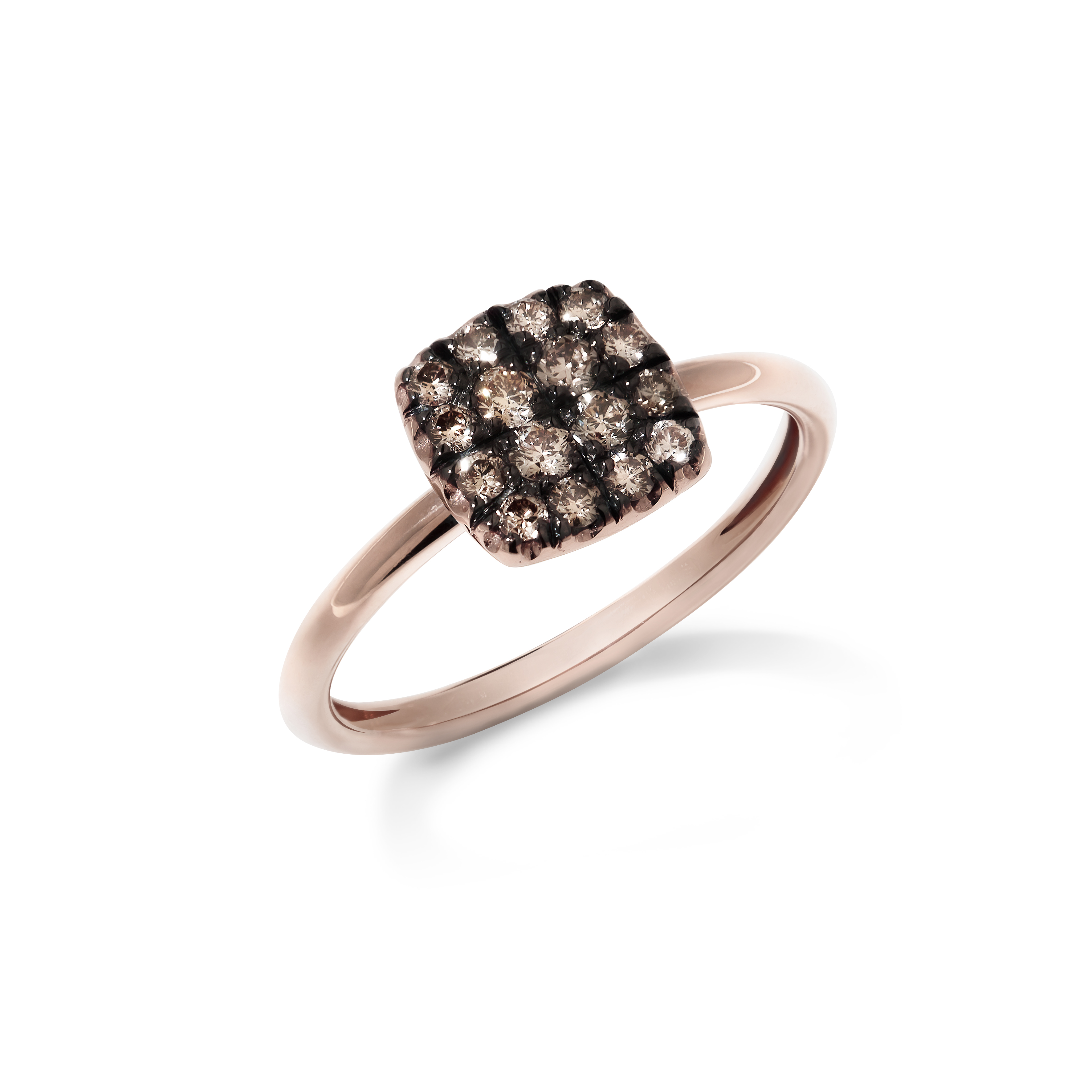 Ring Fiore Magnolia Diamanten braun  