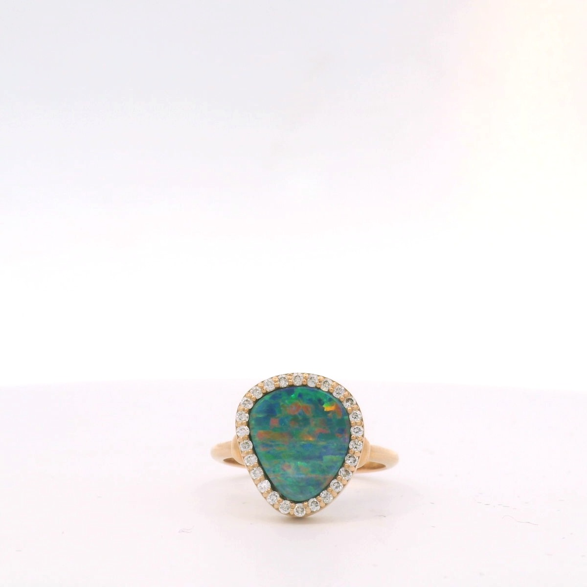 Ring Opaldubletten und Diamanten Ticchi Gioielli 