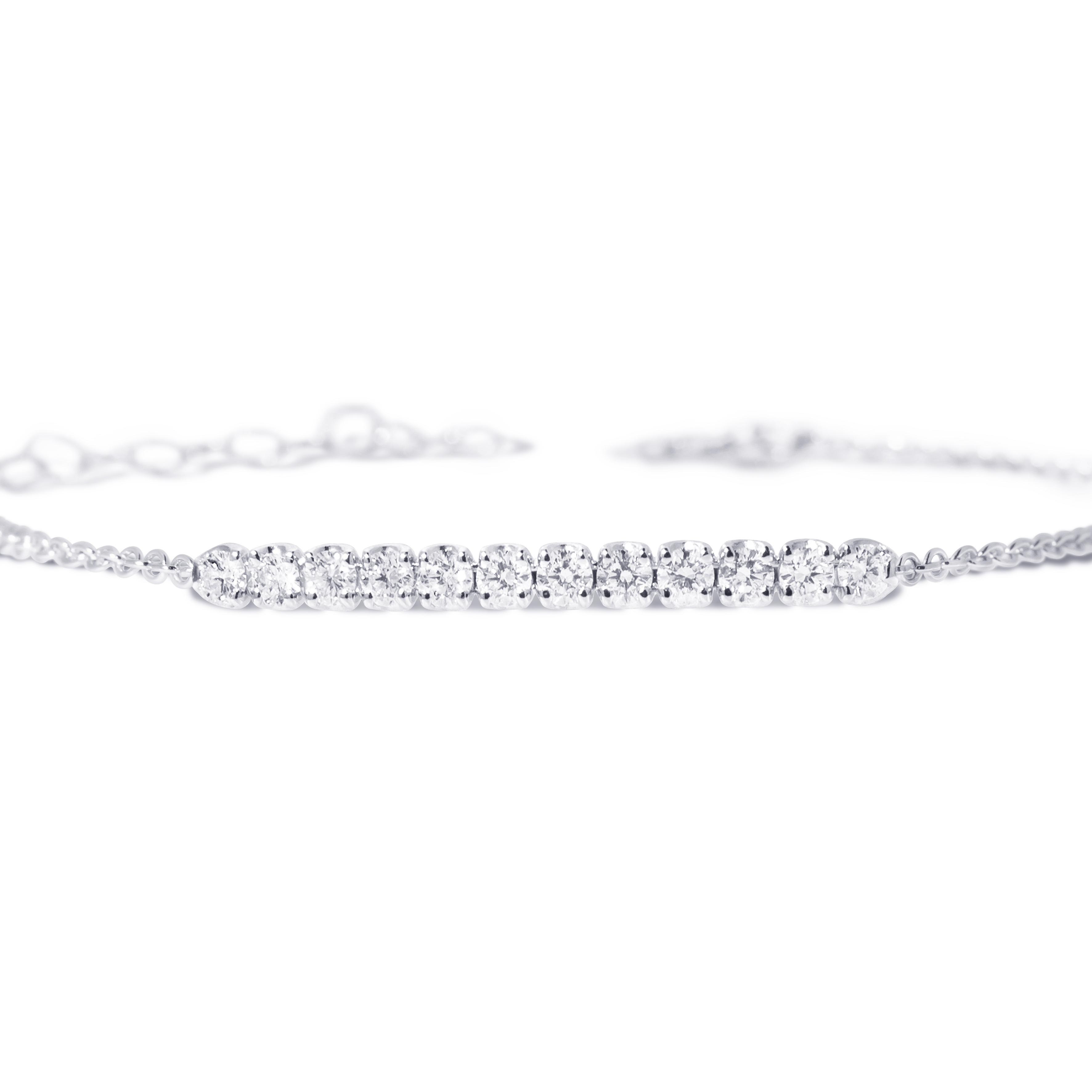 Bracciale Fiore Archetti con diamanti in oro bianco 