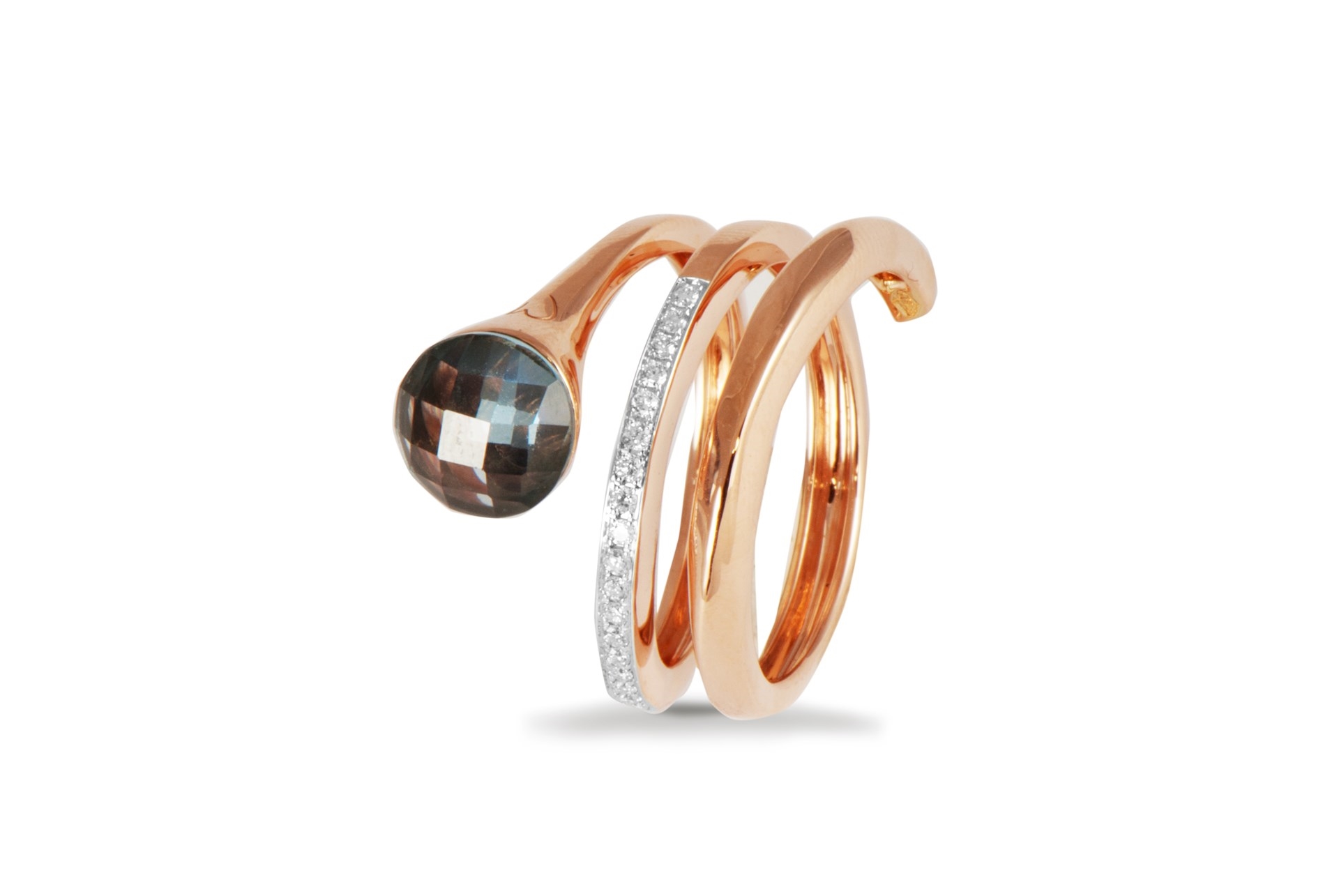 Anello K di Kuore Topas London