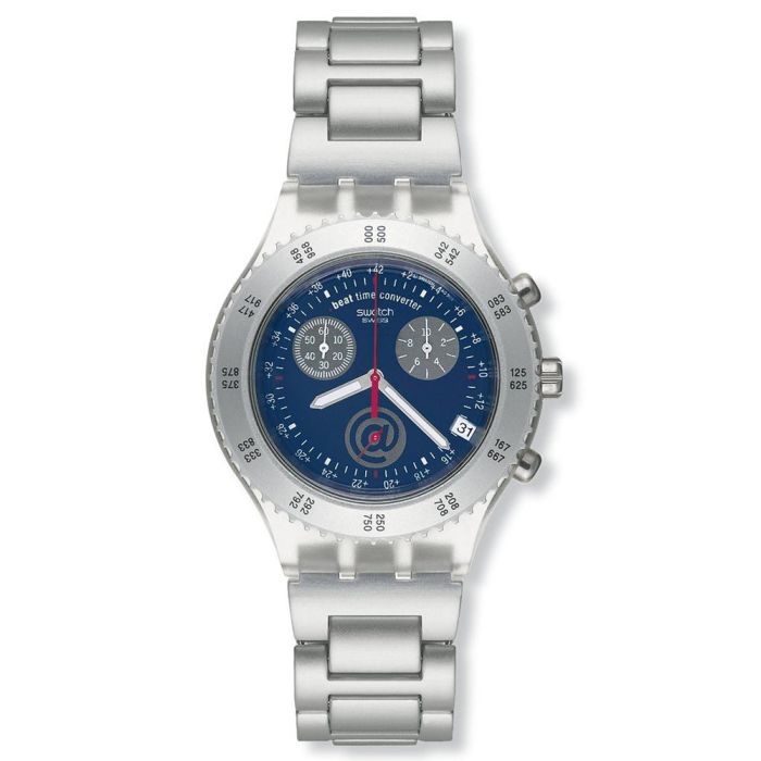 Swatch Irony Diaphane Chrono Navigator SKYRIDER blu
