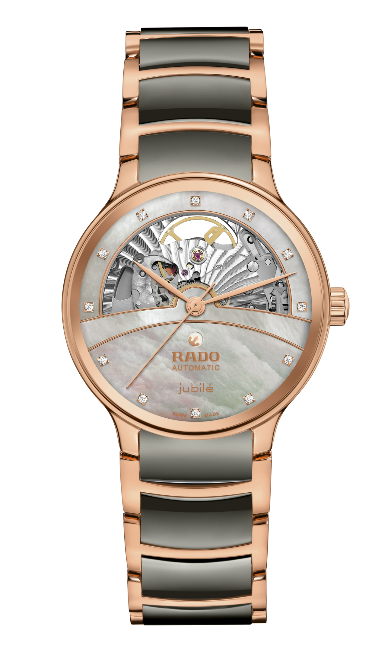 Rado Damenuhr Centrix Open Heart mit Diamanten