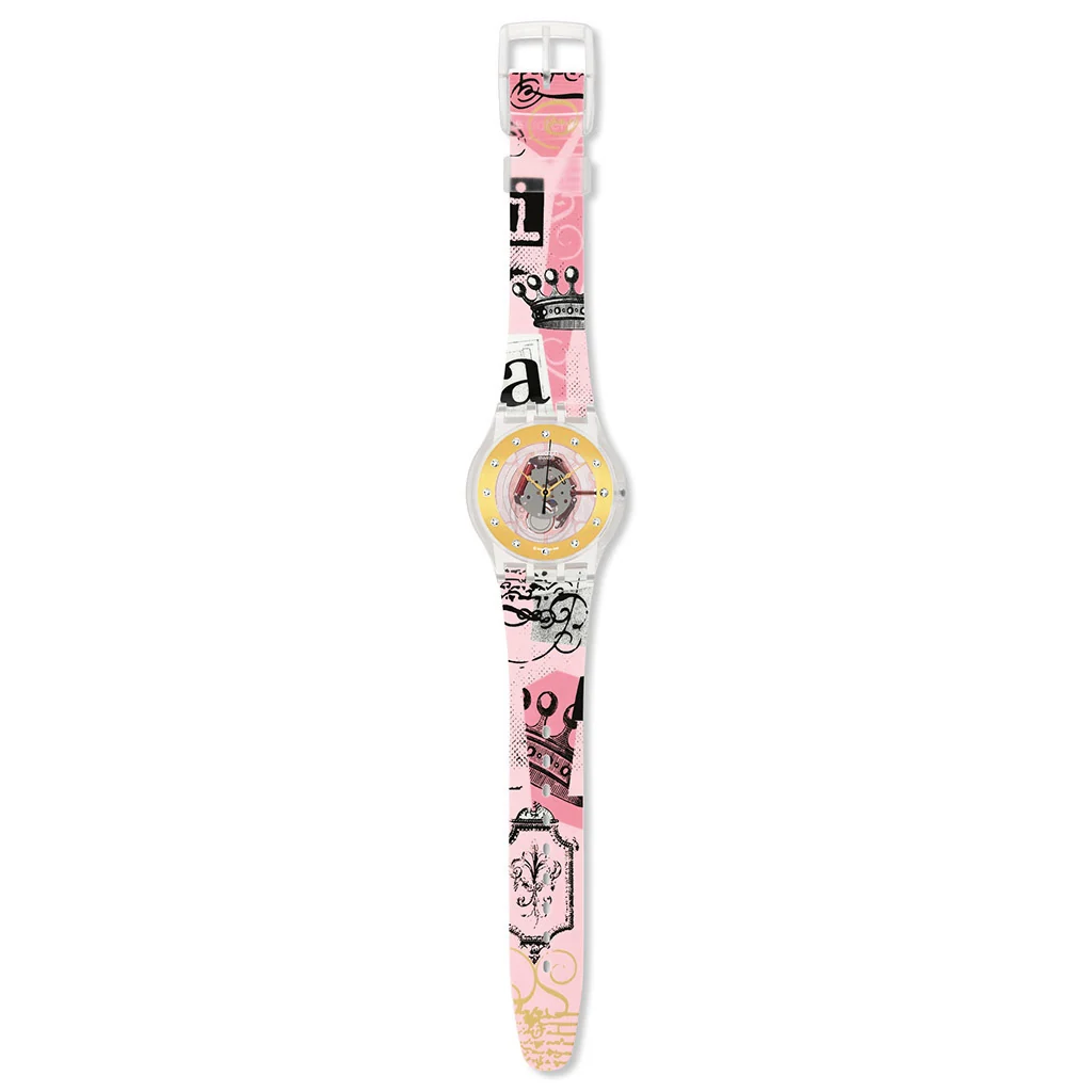 Swatch Jelly in Jelly Goldener Faden 