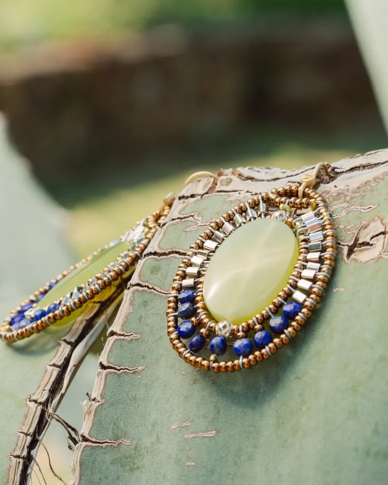 Ziio orecchini ARKANIS Ovale Vesuvianite