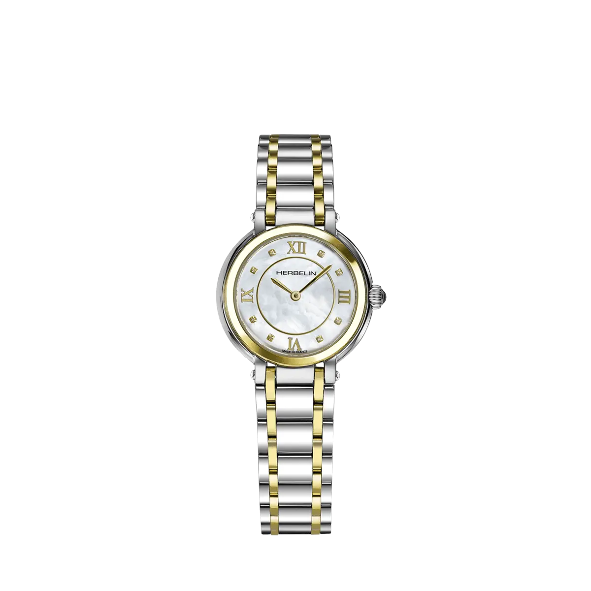 Orologio Herbelin GALET bicolor e zirconia 