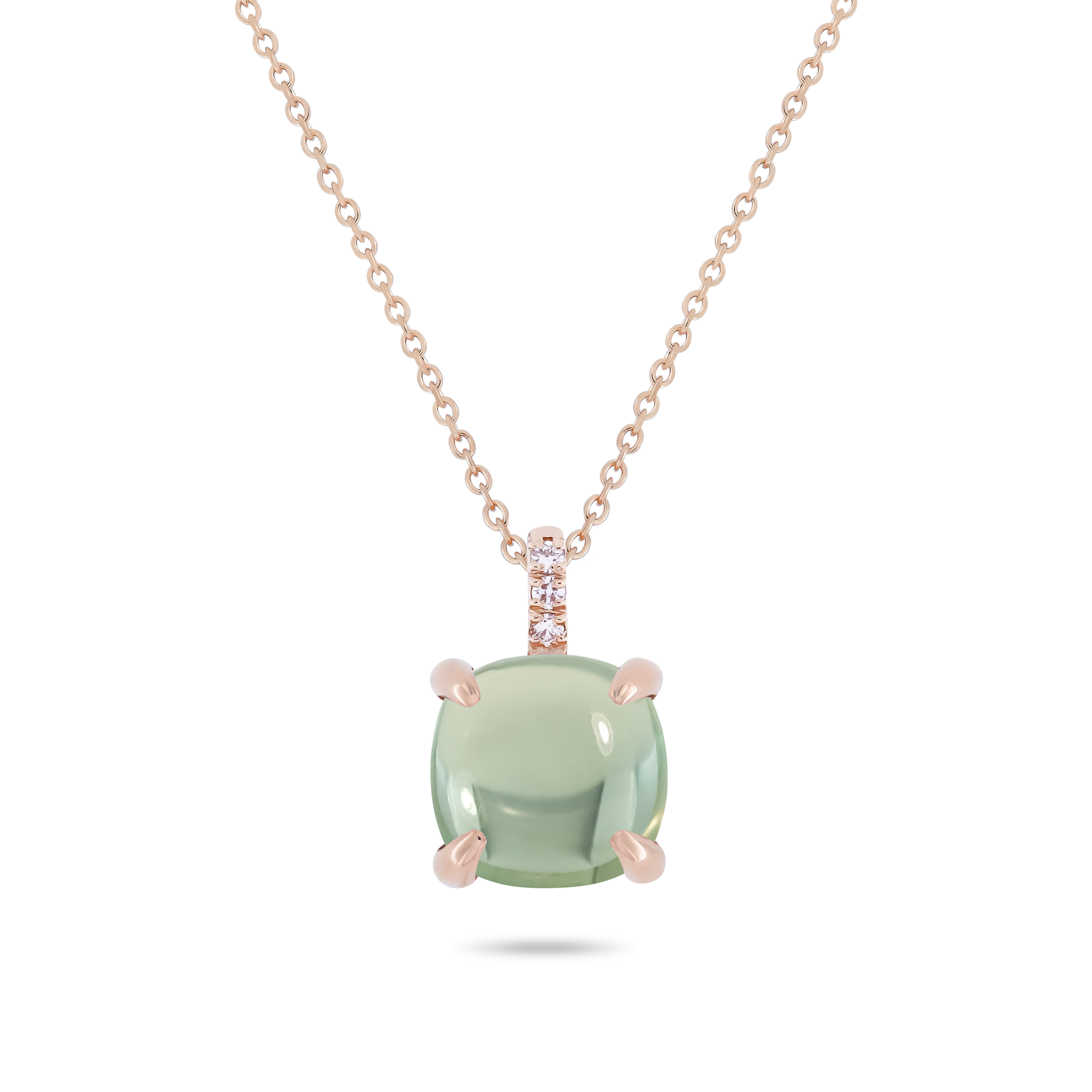Kette Fiore Candy mit Prasiolith und Diamanten 