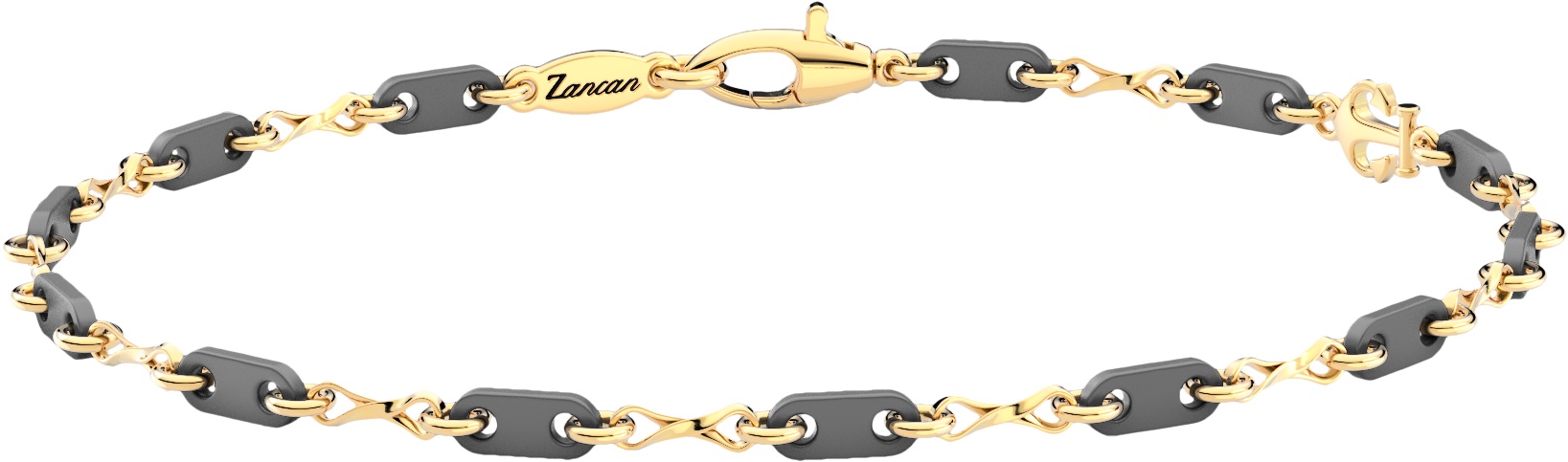 Bracciale Zancan in titanio, oro 18kt 