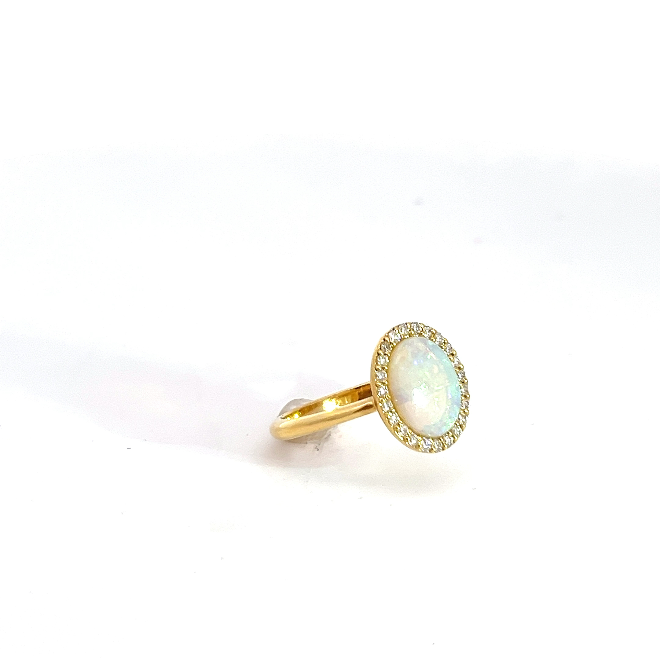 Ring Opaldubletten und Diamanten Ticchi Gioielli 