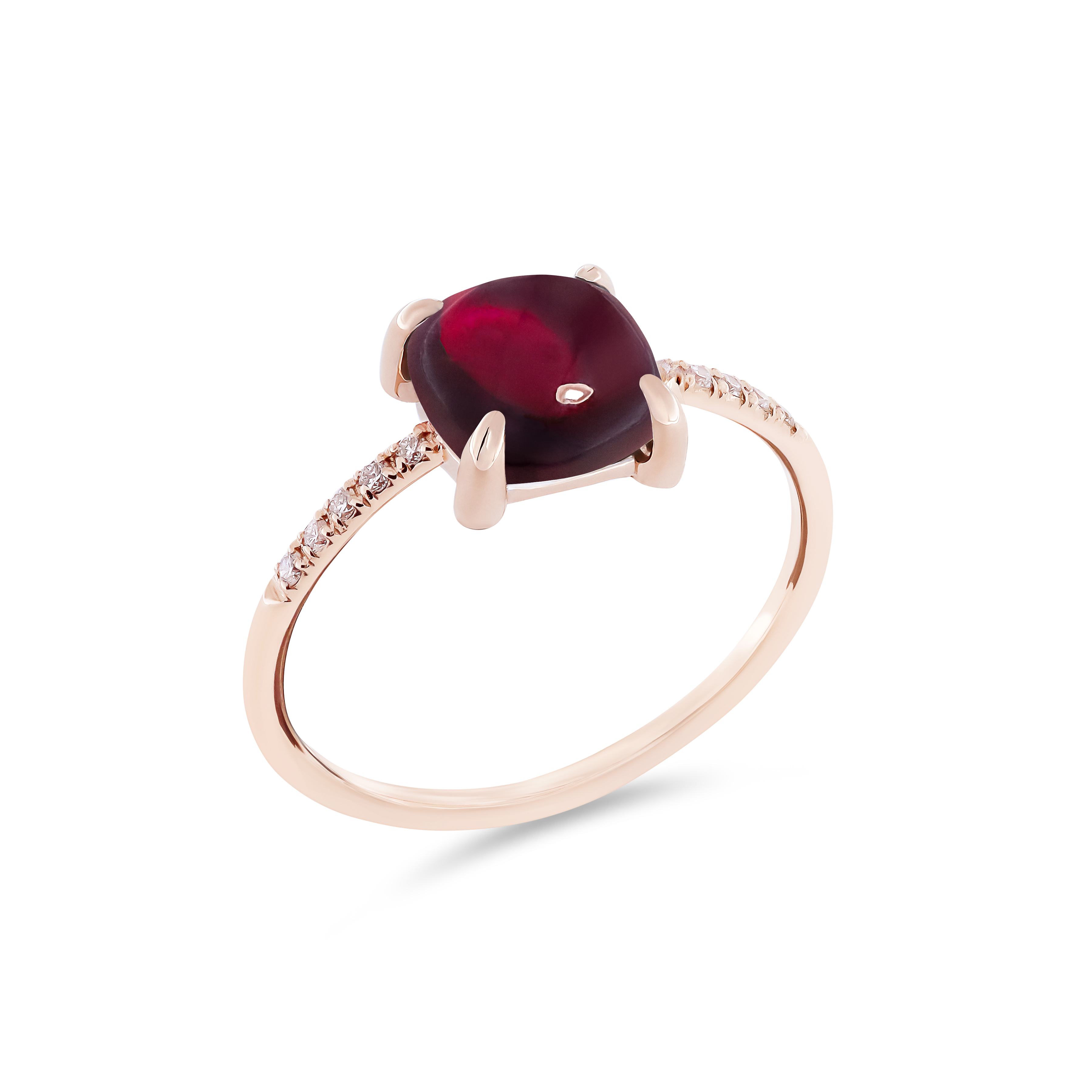 Ring Fiore Candy Granat und Diamanten 