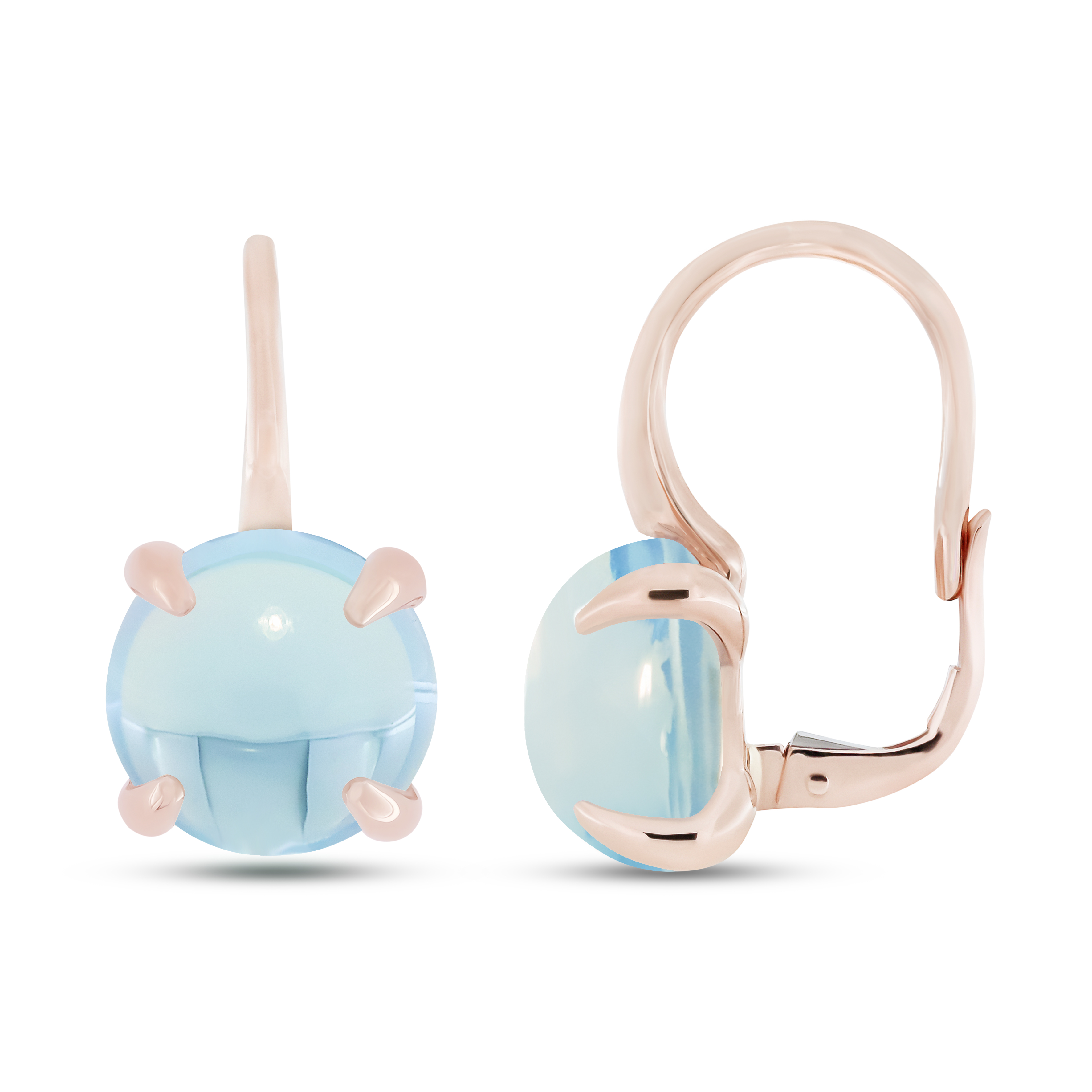 Orecchini Fiore Candy topazio blue sky   