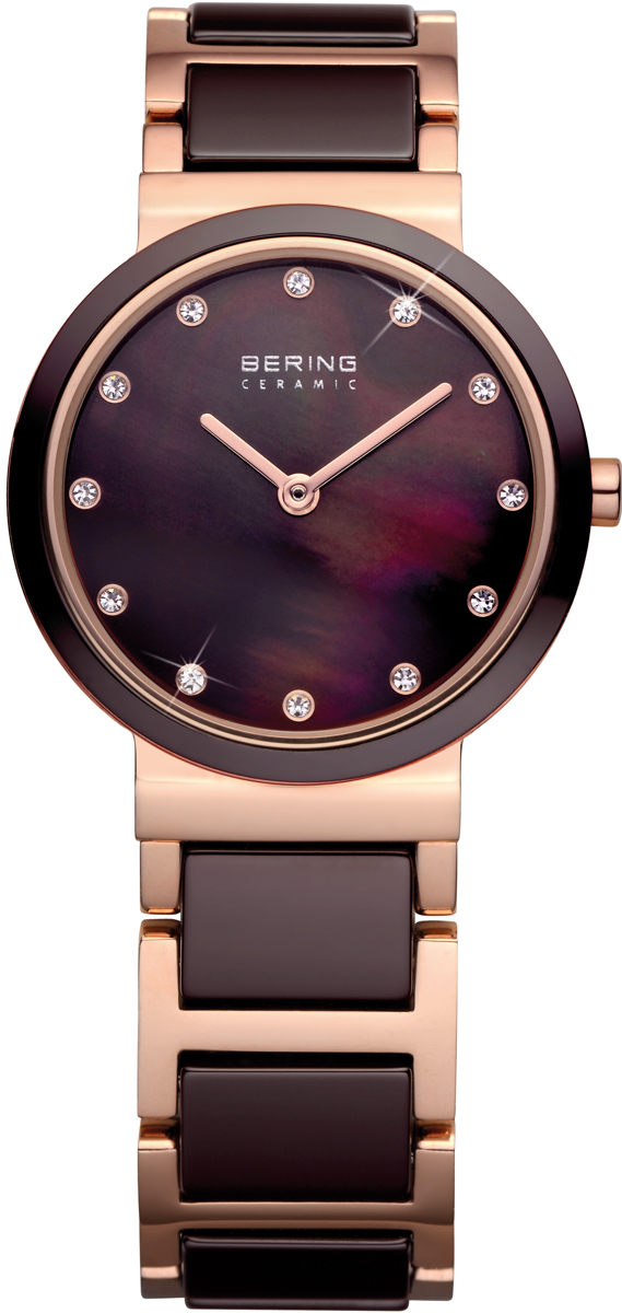 Orologio Bering slim classic marrone 