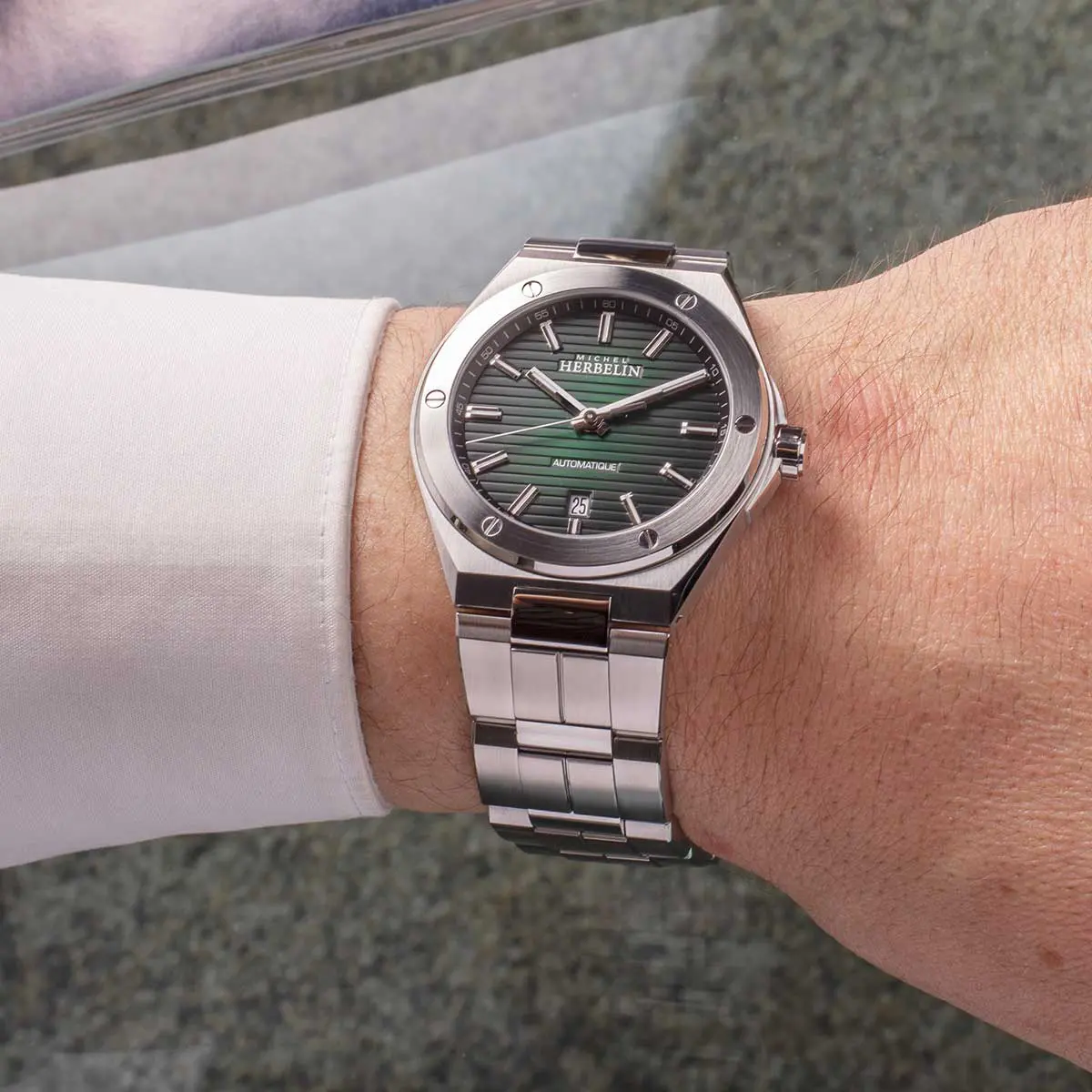 Orologio Herbelin CAP CAMARAT automatico verde 