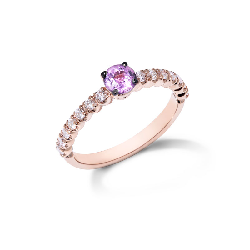 Ring Fiore Archetti lila Saphir 