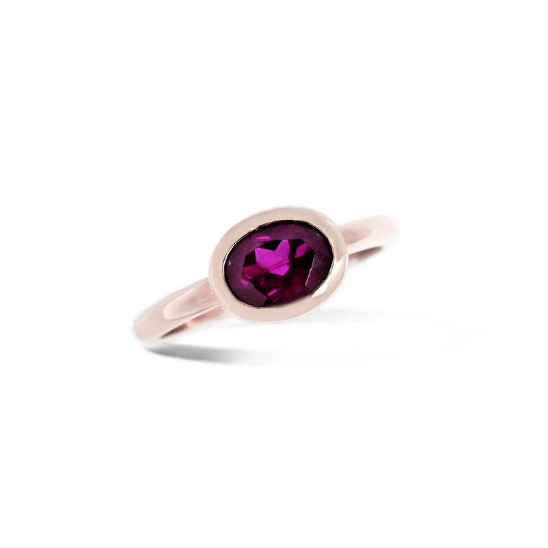 Ring Fiore Archetti rosa Saphir 