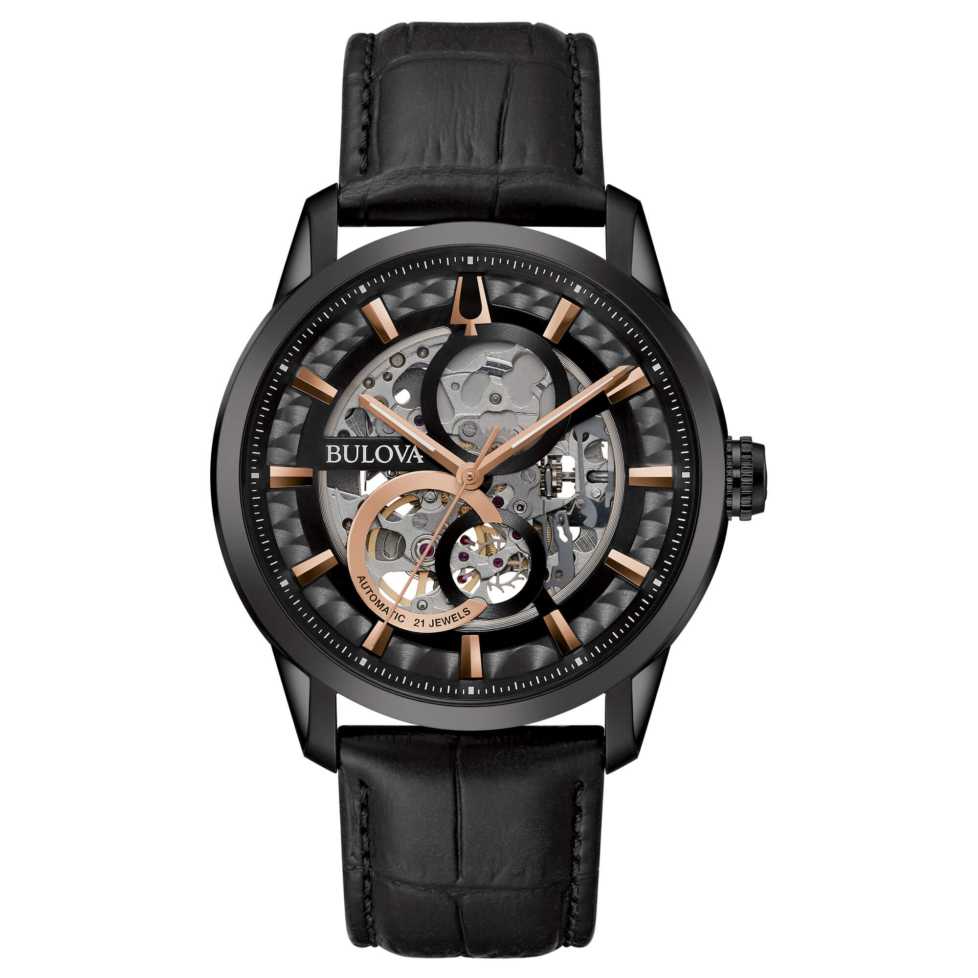 Bulova Sutton Skeleton Automatic black
