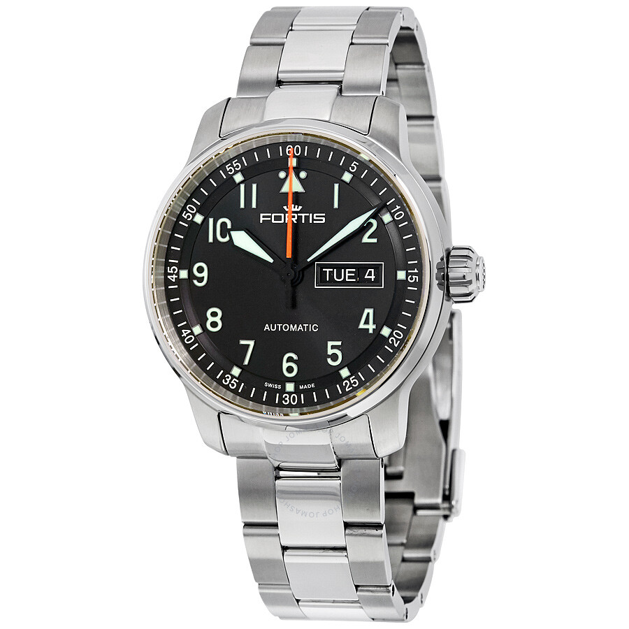 Fortis Aviator Professional Automatic Black Day/Date