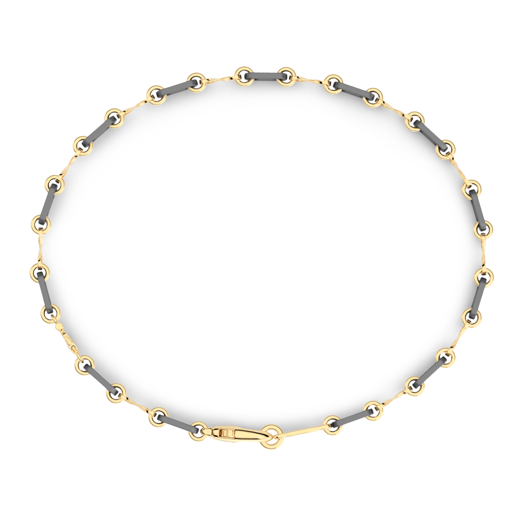 Bracciale Zancan in titanio, oro 18kt 