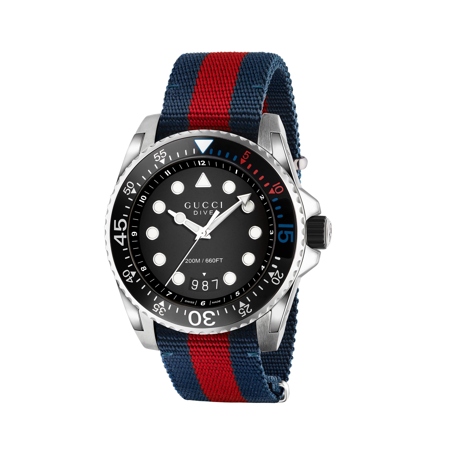 Gucci Uhr Dive Blau