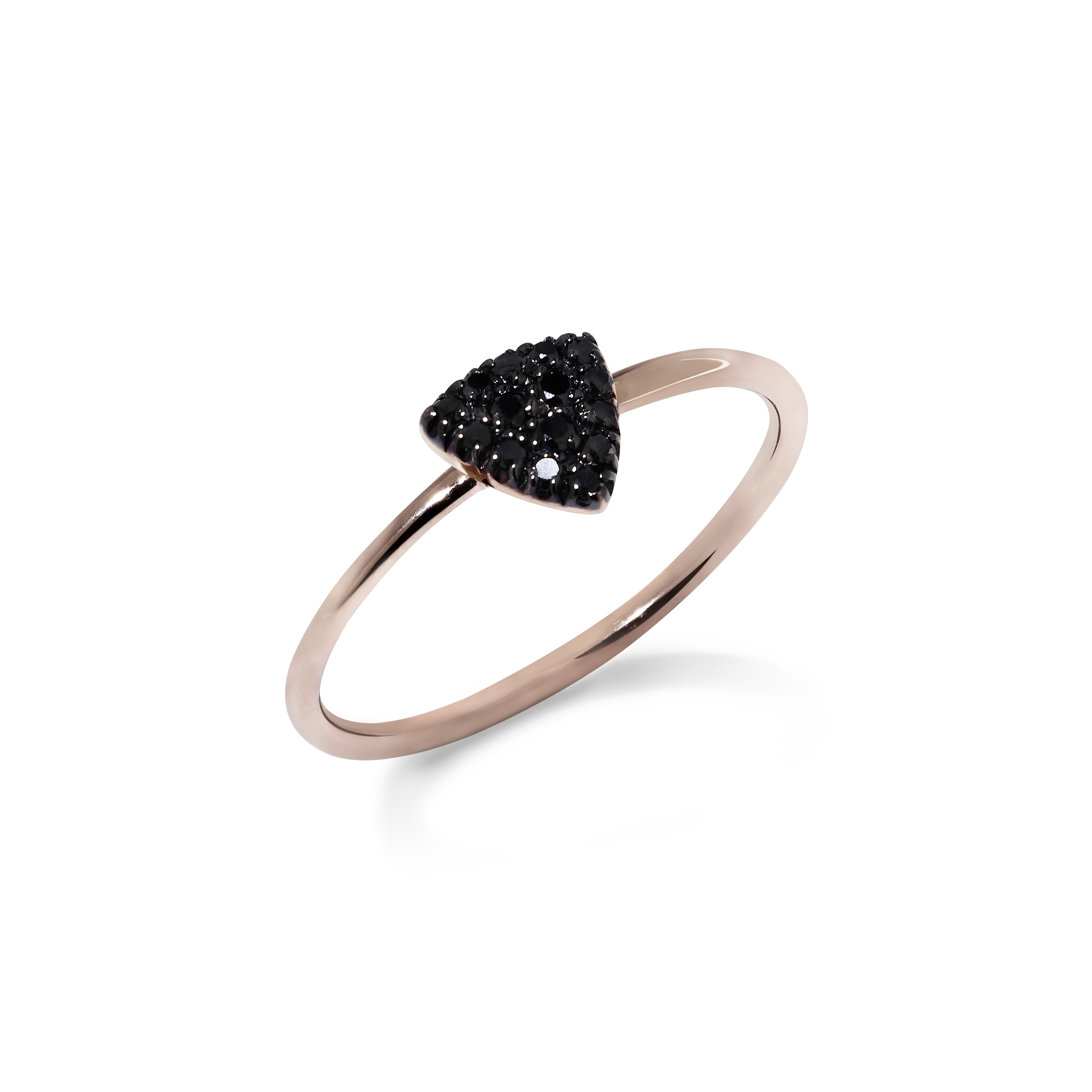 Ring Fiore Magnolia schwarze Diamanten 