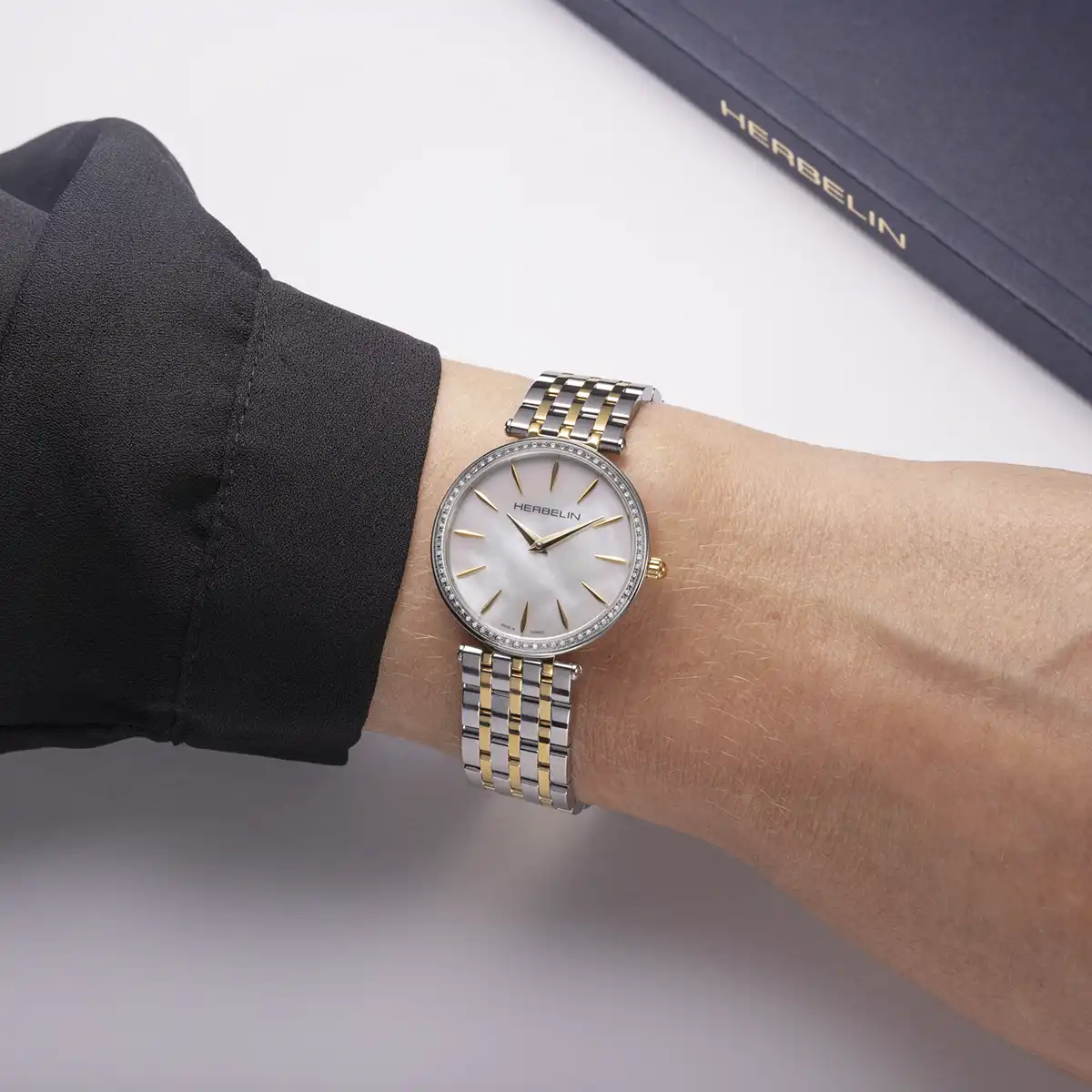 Orologio Herbelin EPSILON diamanti bicolor 