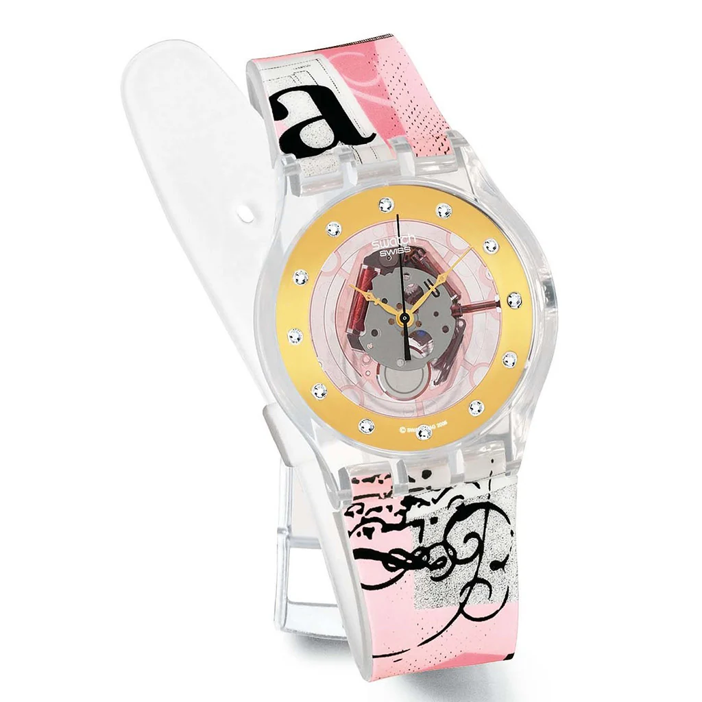 Swatch Jelly in Jelly Goldener Faden 