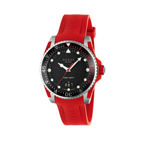 Gucci Dive Uhr red